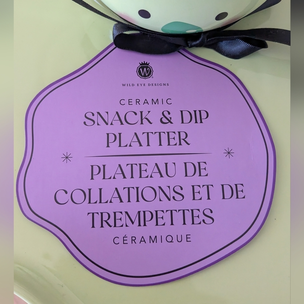 NEW Wild Eye Designs Witch Platter & Dip Bowl Set- Halloween - Picture 2 of 7